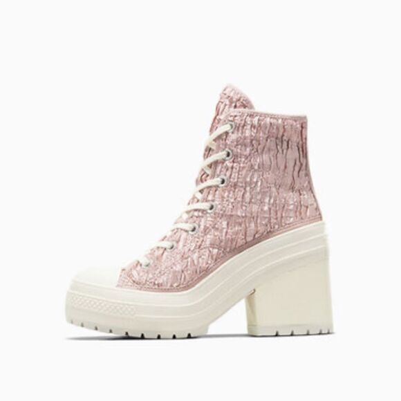 Chuck 70 De Luxe Heel Satin Hightop Boots Shoes Sneakers Size 7.5 - Picture 10 of 16